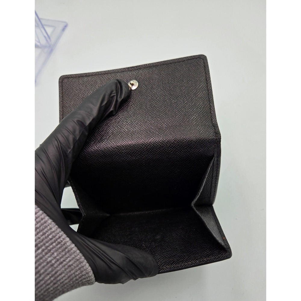 Louis Vuitton Black Epi Leather Compact Bifold Wallet Authentic Designer - Picture 6 of 11